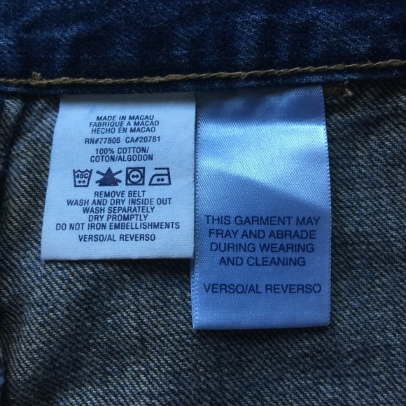 Vintage Tommy Jeans Denim Skirt Frayed Bottom - Picture 6 of 6